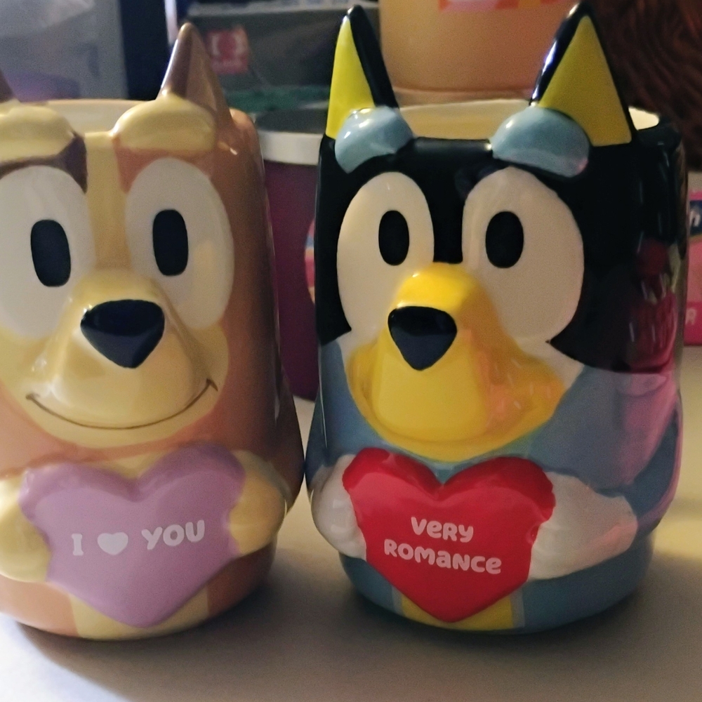 Bluey Cartoon Character Mugs Set